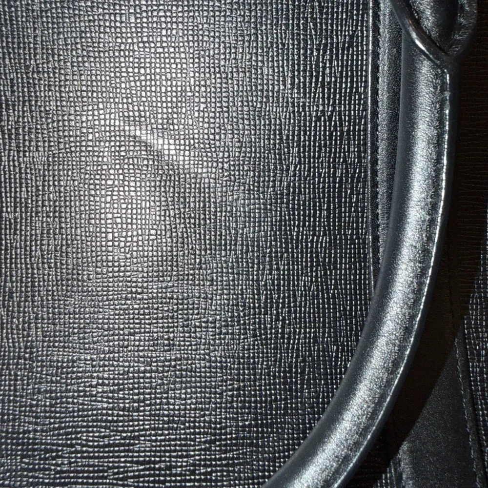 MCM Black Leather Top-Handle Satchel